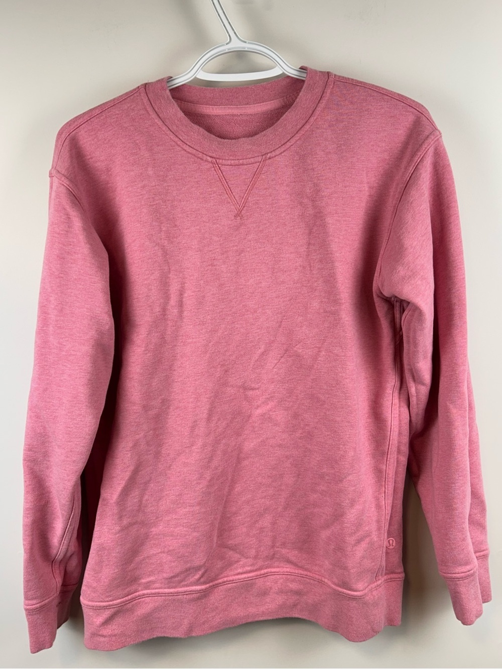 Lululemon Oversized Crewneck Sweatshirt Heathered Pink Estimated Size 2